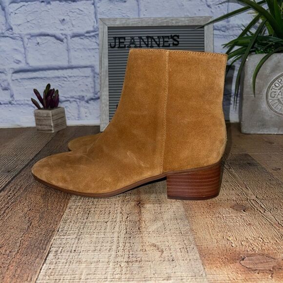 NINE WEST Cabra WOMEN'S BLOCK HEEL ANKLE BOOTIES SIZE 6.5 - Picture 2 of 11